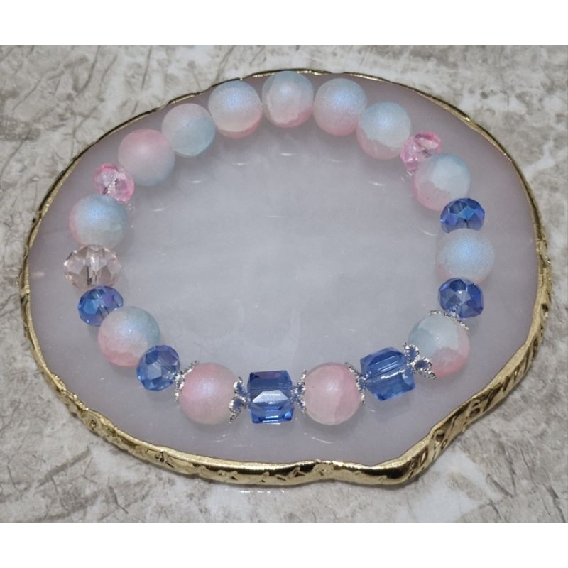 Marigold Gelang Manik Kristal Luxury Glass Beads.