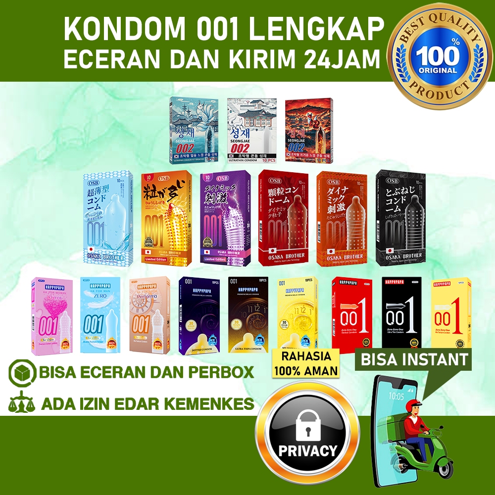 TERLARIS Kondom Gerigi Motif Pipa Super Tipis dan Kuat Bisa COD