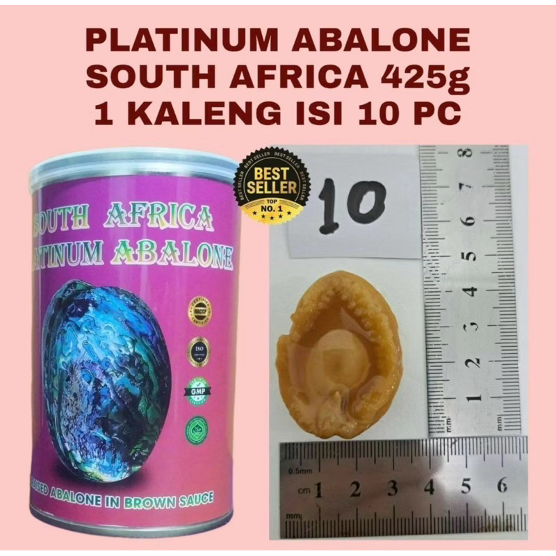 

ABALONE KALENG SOUTH AFRICA PLATINUM ABALONE BRAISED IN BROWN SAUCE ISI 10 PCS R10
