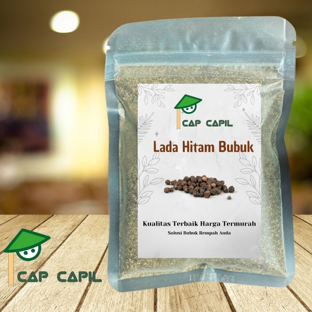 

Lada Hitam Butir 100 gr capcapil / Merica Hitam Bubuk / Whole Blackpepper powder