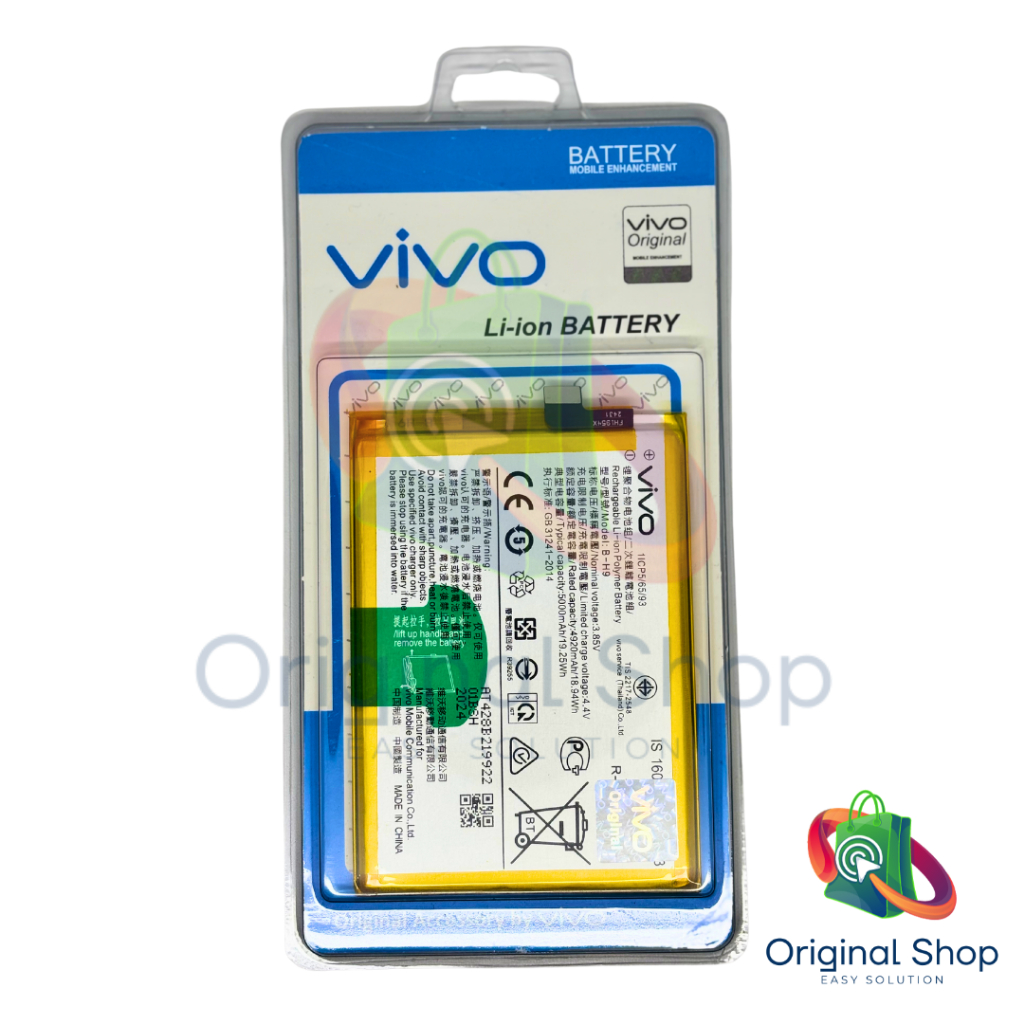 Baterai Battery Batre Vivo B-H9/U20/U3/Y19 2019/Y5S 99% ORIGINAL