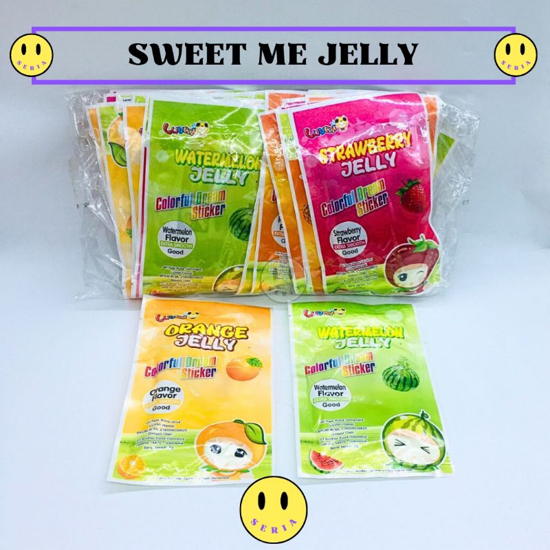 

LUVMI JELLY ANEKA RASA BUAH BERHADIAH MAINAN 1 PACK ISI 30 PCS