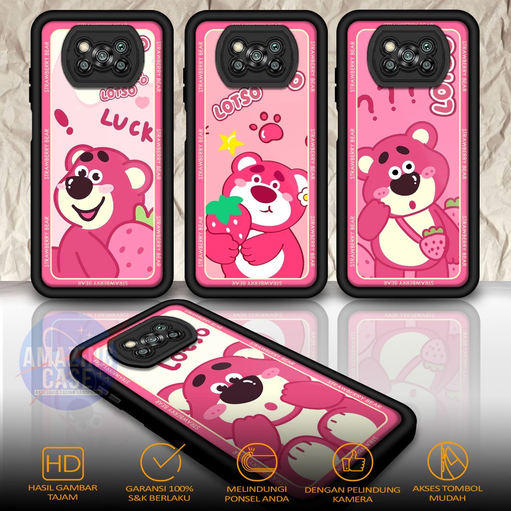 Case Premium Compatible For POCO X3  X3 NFC X3 PRO  Motif LTS Casing Softcase Glossy Anti Jamur