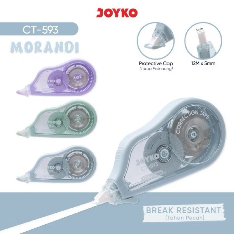 

Tip-ex Kertas Joyko CT-593 / Correction Tape Morandi 12m x 5mm (1 pcs)