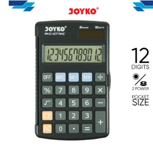 

KALKULATOR SAKU/ Calculator / Kalkulator Joyko PKC-0711HC / 12 Digits