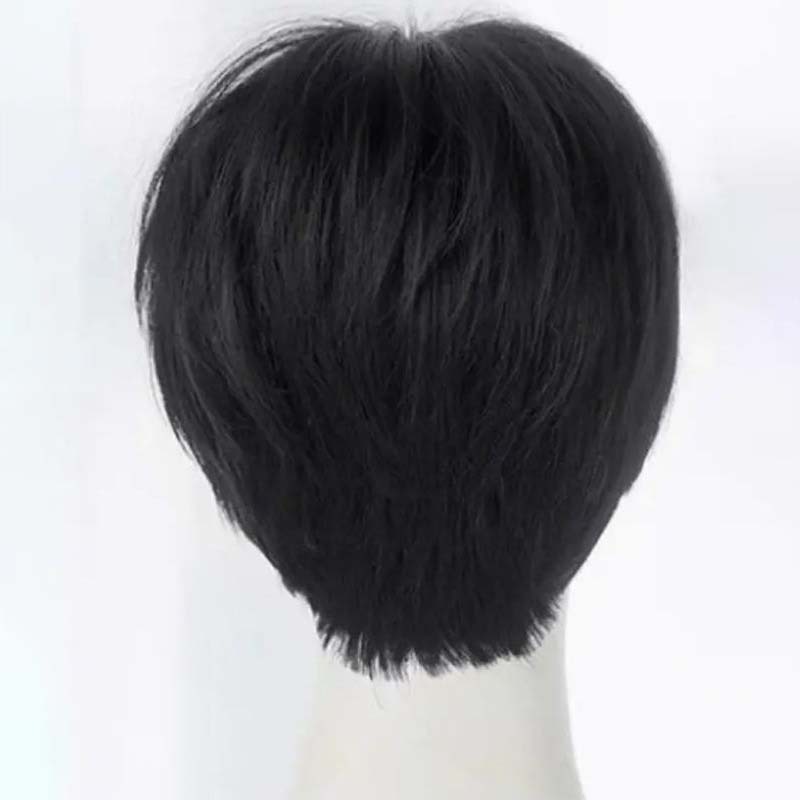 TERBARU RAMBUT WIG PRIA PENDEK RAMBUT PALSU PRIA KOREA WIG COWOK BELAH TENGAH WIK RAMBUT PRIA