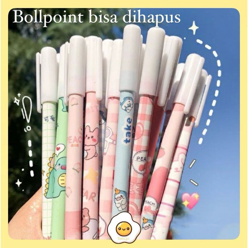 

Pulpen Gel Karakter Dapat Dihapus 0.5mm Ballpoint Bolpen Tinta Biru Alat Tulis Ajaib Erasable Pen Perlengkapan Menulis Sekolah & Kantor