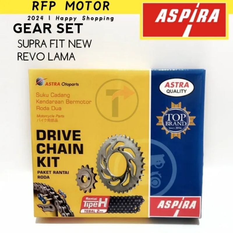 Gear set ASPIRA SUPRA FIT NEW, REVO LAMA, SUPRA X 125