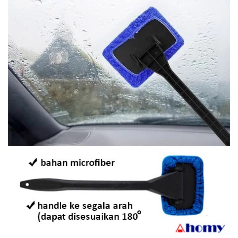 tongkat lap microfiber pembersih kaca mobil universal TL-mf