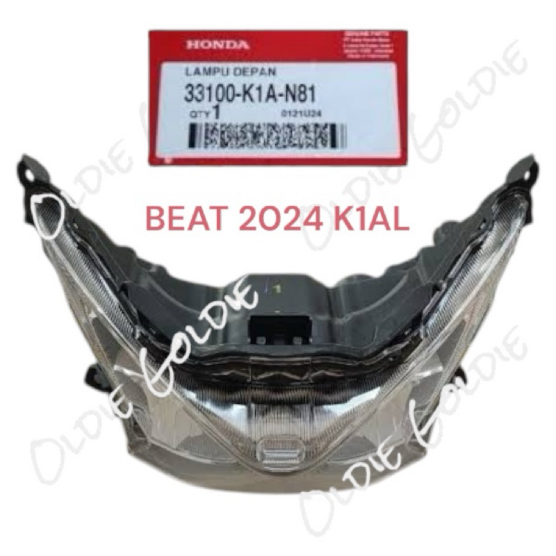 33100-K1A-N81 Lampu Depan Reflektor BeAT New 2024 K1AL Ori Honda AHM 33100K1AN81