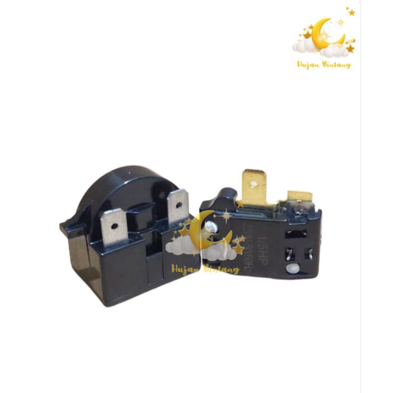 PTC Relay overload Kulkas Panasonic 1 2 3 4 pintu 1/3pk 1/4pk 1/5pk 1/6pk 1/8pk 1pin 2pin 3pin 4pin