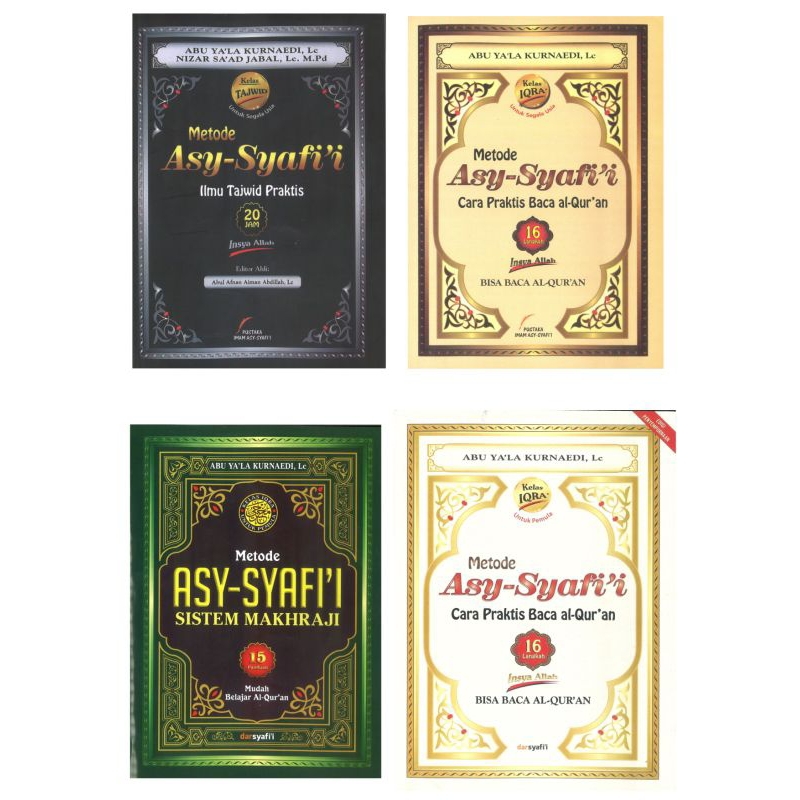 buku Metode Asy Syafii Ilmu Tajwid Praktis Belajar Tajwid dan baca Alquran Untuk Pemula lengkap