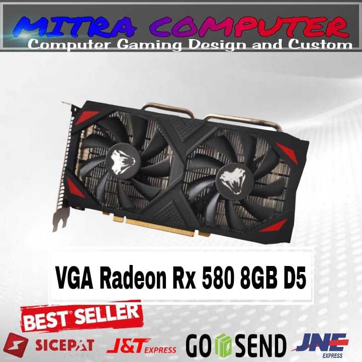 VGA CARD Radeon RX 580 8GB GDDR5 256Bit VGA RX580