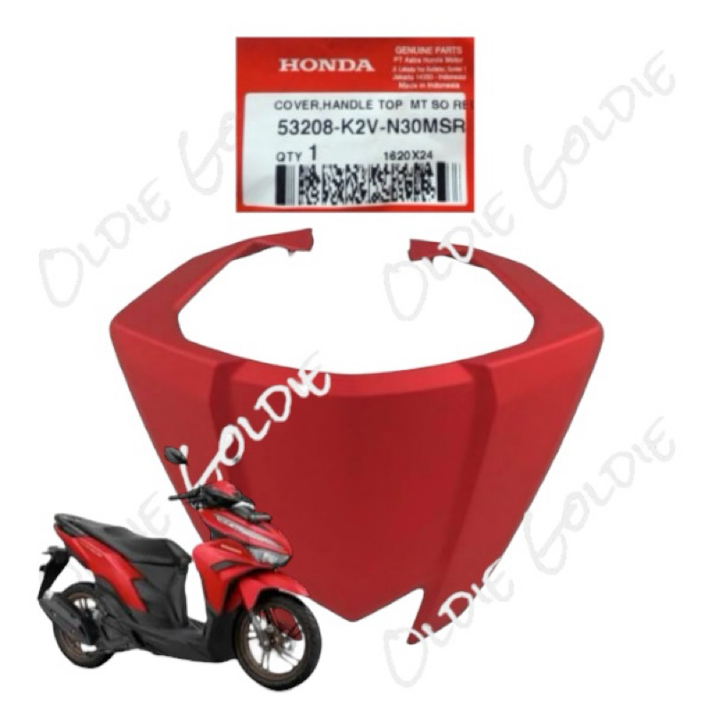53208-K2V-N30MSR Cover Handle Top Merah Doff Honda Vario125 K2V 53208K2VN30MSR