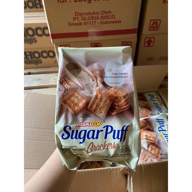 

Biskitop Sugar puff Refill 280g 1 karton isi 12pcs