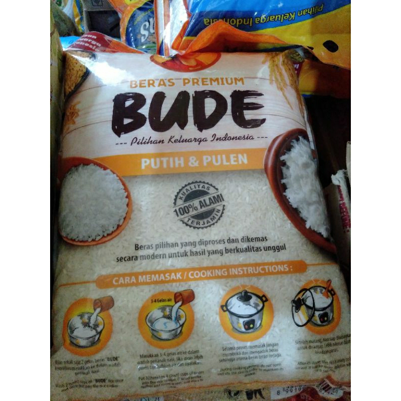 

Beras bude 5 kg ( pulen )