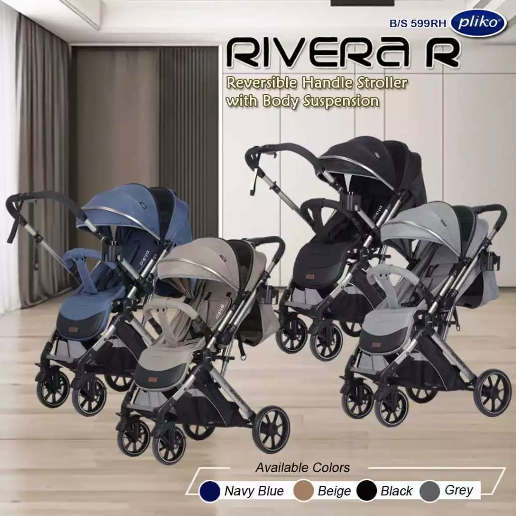 Stroller Lipat Pliko Rivera 599 R Kereta Dorong Bayi Dua Arah