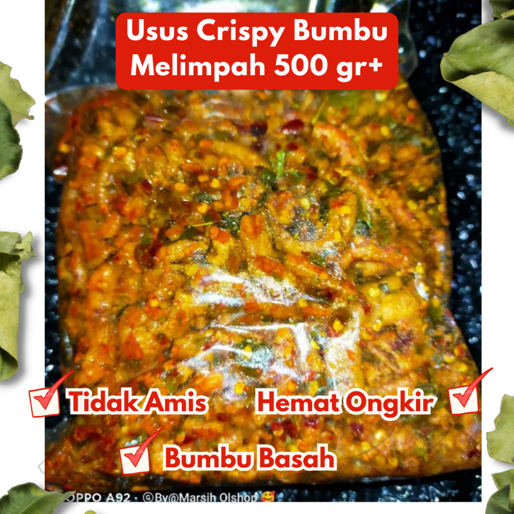 

[Kalimantan] Keripik Usus Ayam Crispy Crispi Kripik Pedas Daun Jeruk Original Samarinda Balikpapan 500 gr