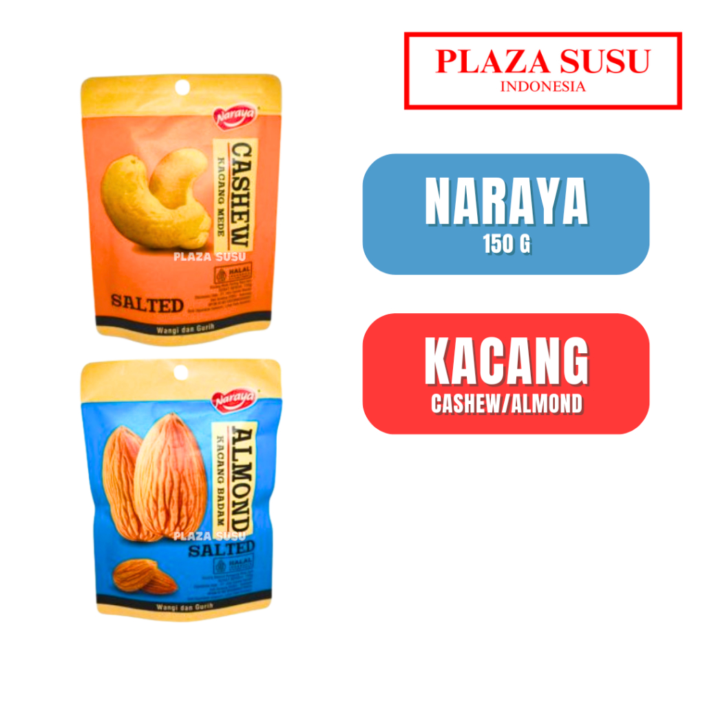 

CAMILAN KACANG NARAYA ALMOND NUT/CASHEW NUT SALTED KACANG POUCH