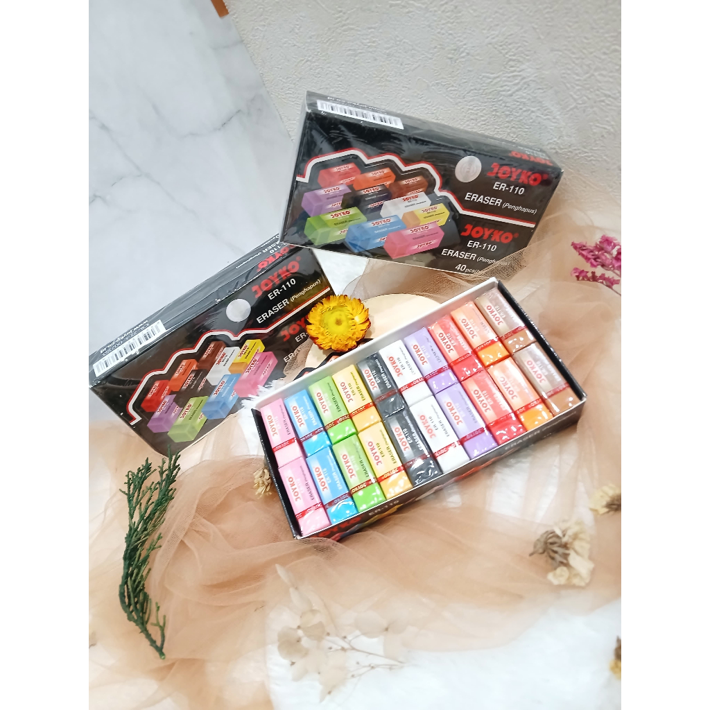 

(40 PCS ORGINAL) PENGHAPUS JOYKO WARNA WARNI