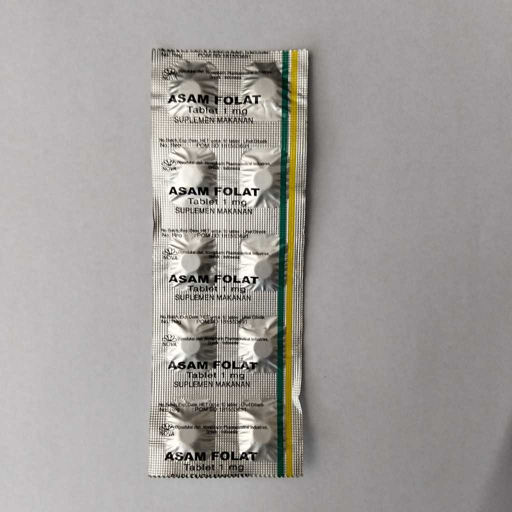 asam folat 1 mg / strip