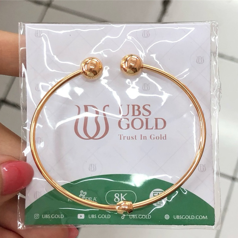 P6 KO- GELANG BOBA TINJU 3.32GR KADAR 375 DIAMETER 5.6CM UBS