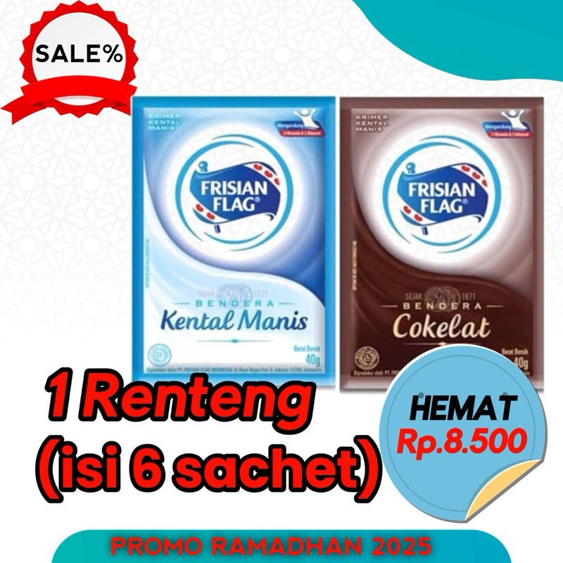 

Frisian Flag Kental Manis 38gr isi 6 Sachet