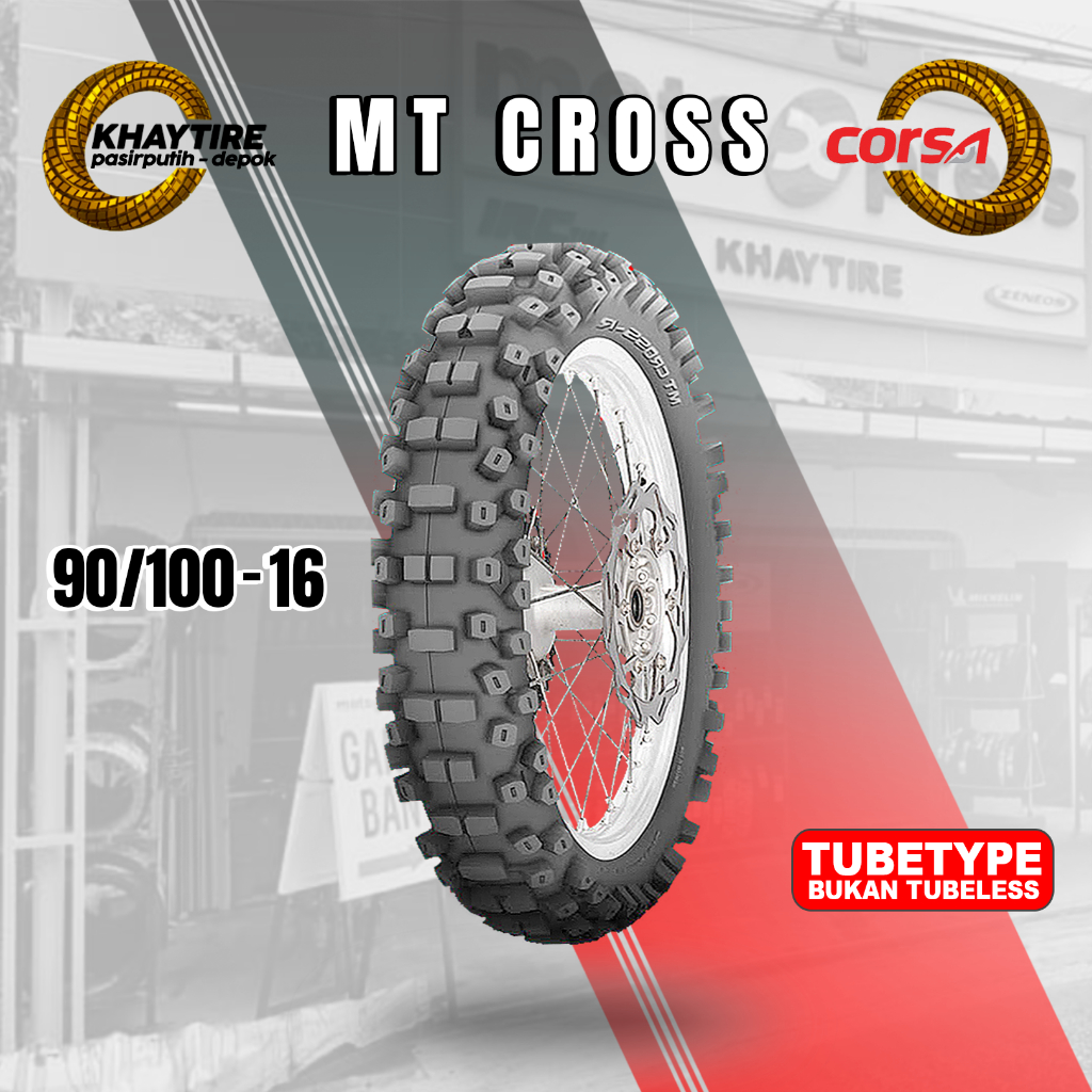 Ban Motor TRAIL CORSA MT CROSS 90/100 Ring 16 Non Tubeless