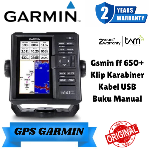 Garmin Ff 650 Gps Fishfinder (Include Sounder Gt 15 Tembaga Thru Hull)