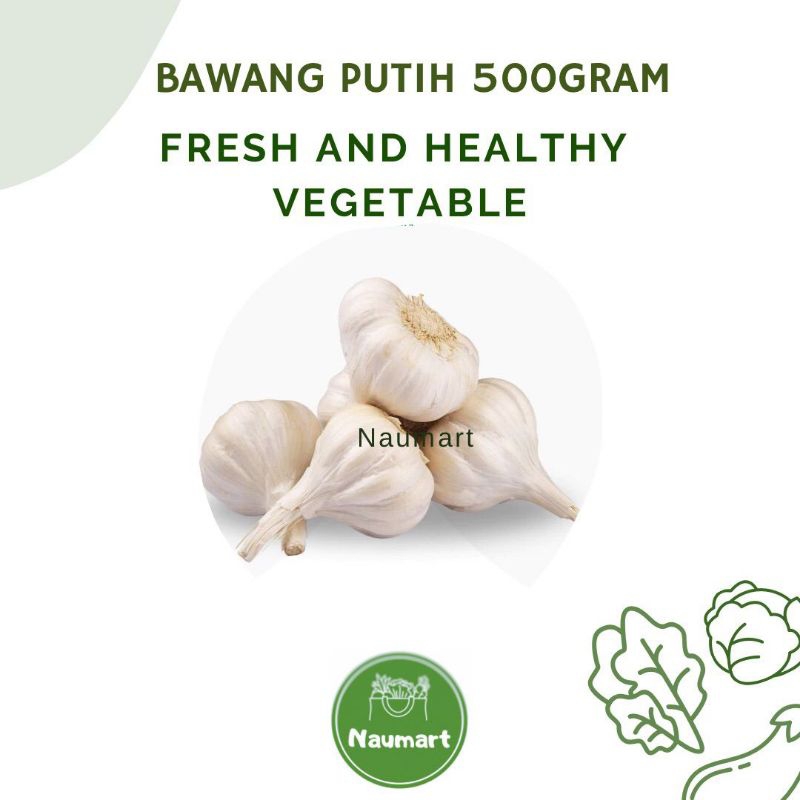 

BAWANG PUTIH 500 GRAM | 1KG FRESH