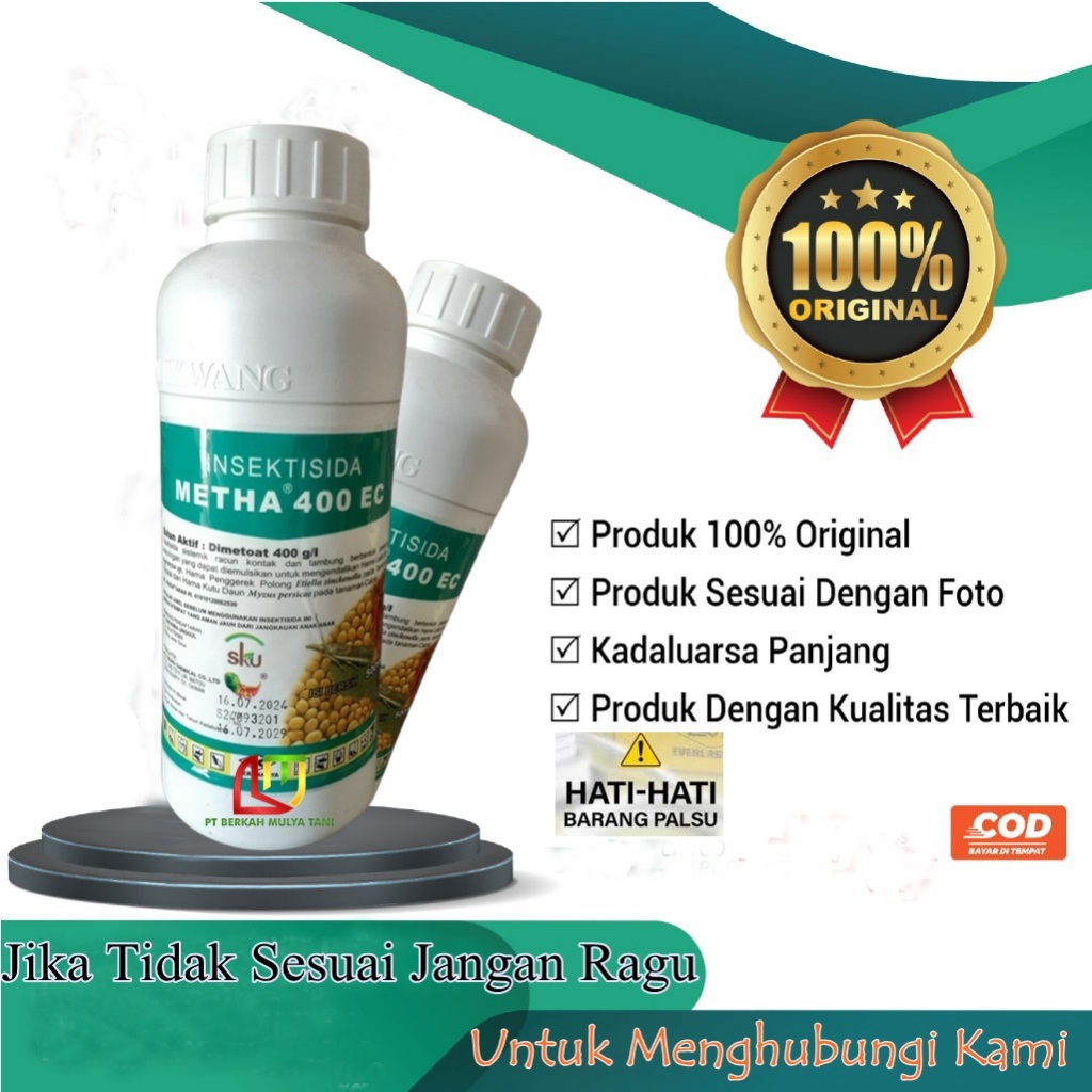 Insektisida Metha 400 EC Bahan Aktif Dimetoat 500 ml Original