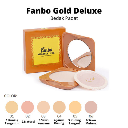 FANBO Gold Pancake | Bedak Compact Powder no.4