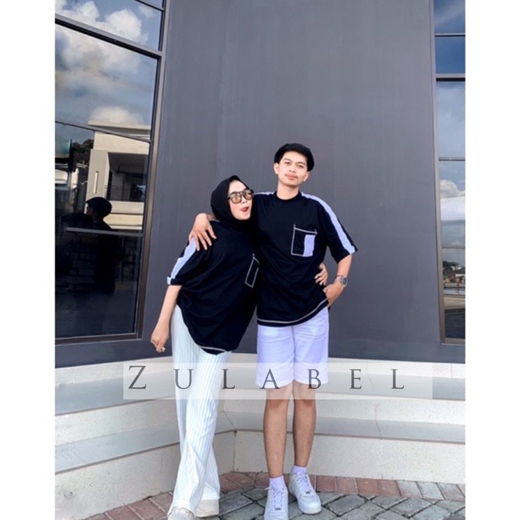 Bagus Dipakai Kaos Oversize Pocket Tee Cotton Combed 24s jumbo BW