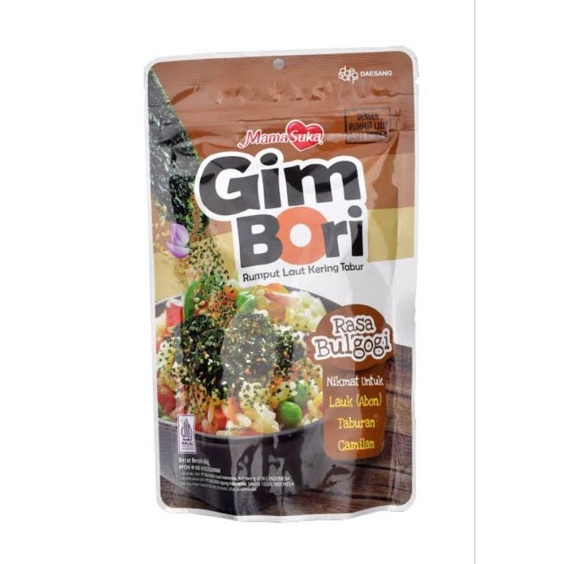

Mama Suka gim bori bulgogi 60gr / rumput laut kering tabur bulgogi