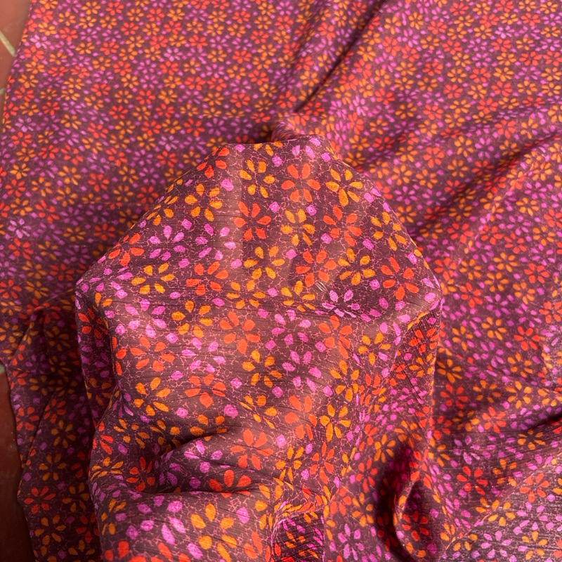 Kain Sifon Sutra Premium Motif Bunga - Kain Sifon Motif Bunga - kain sifon ceruty motif bunga - kain