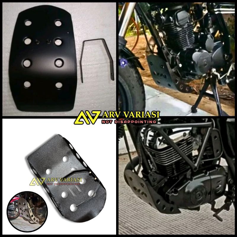 COVER ENGINE SKID PLAT PELINDUNG MESIN HONDA  TIGER BYSON GL CB THUNDER 125 MEGA PRO OLD & NEW