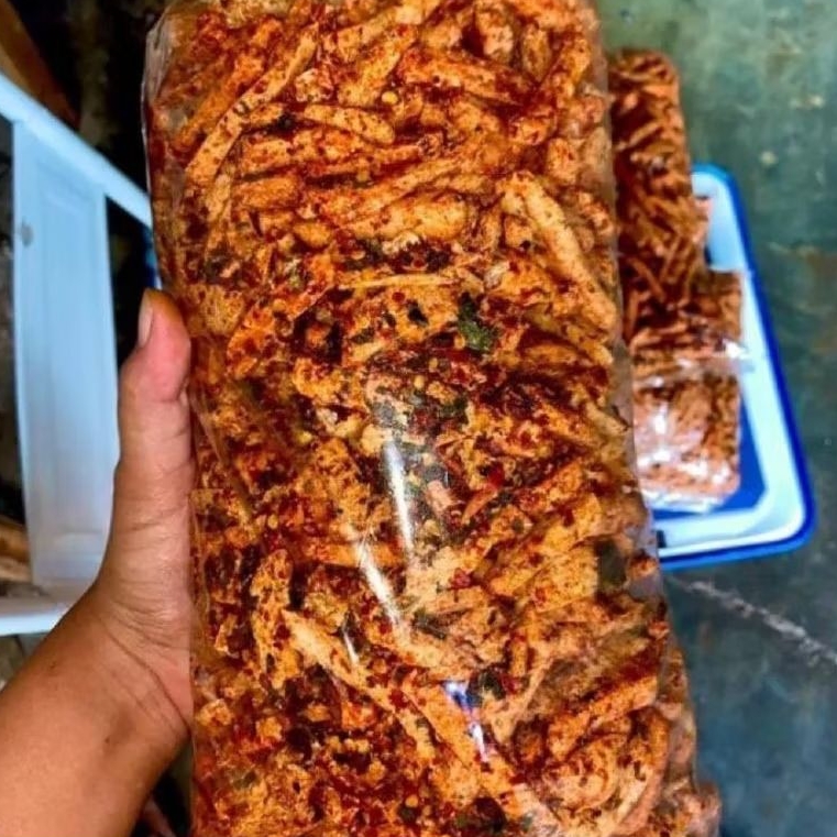 

Basreng 1kg daun jeruk bumbu pedas viral