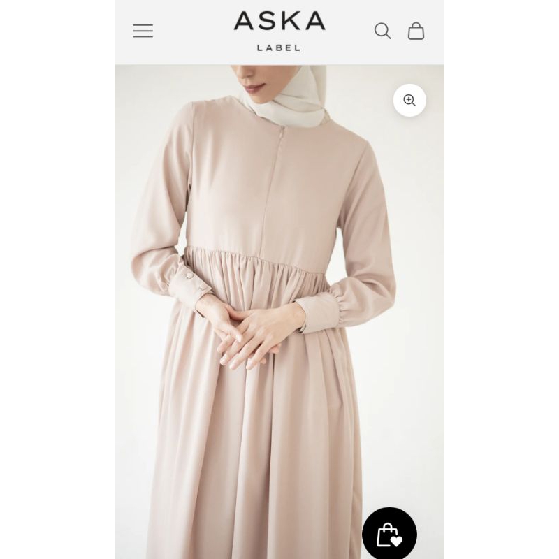 Aska Label Gamis/Dress Basic Sand