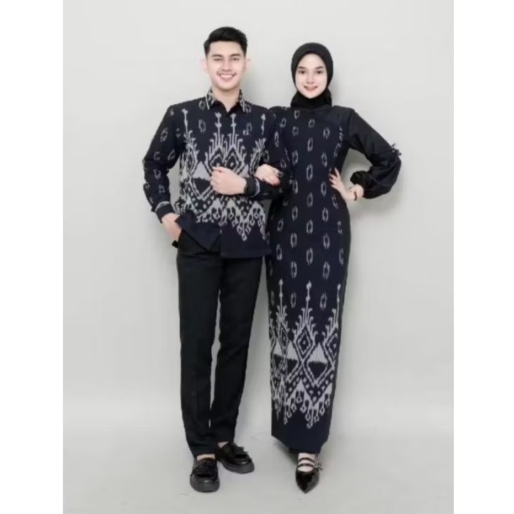 BAJU TENUN COUPLE PASANGAN PREWEDDING KONDANGAN KEKINIAN