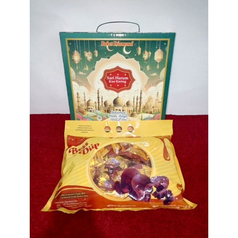 

hampers kue kering lebaran paket combo||Snack||chocolate ball crispy kualitas premium