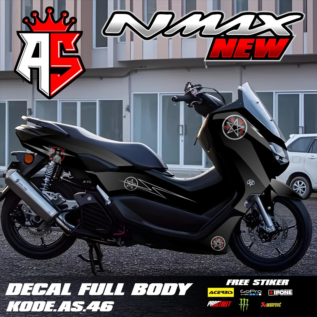 (COD) Decal Sticker FullBody Yamaha Nmax 155 New 2020 2021 2022 2023 2024 Sticker Decal Nmax New Des