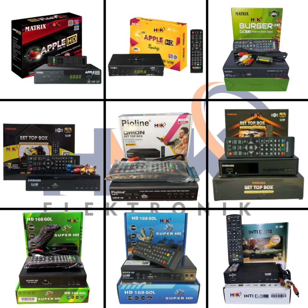 Set Top Box TV Digital DVB-T2 Rekomendasi KOMINFO Best Seller