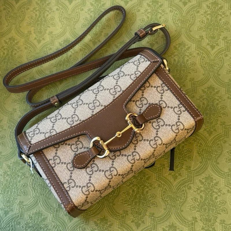 Gucci Horsebit 1955 Mini bag Ebony Brown Baru