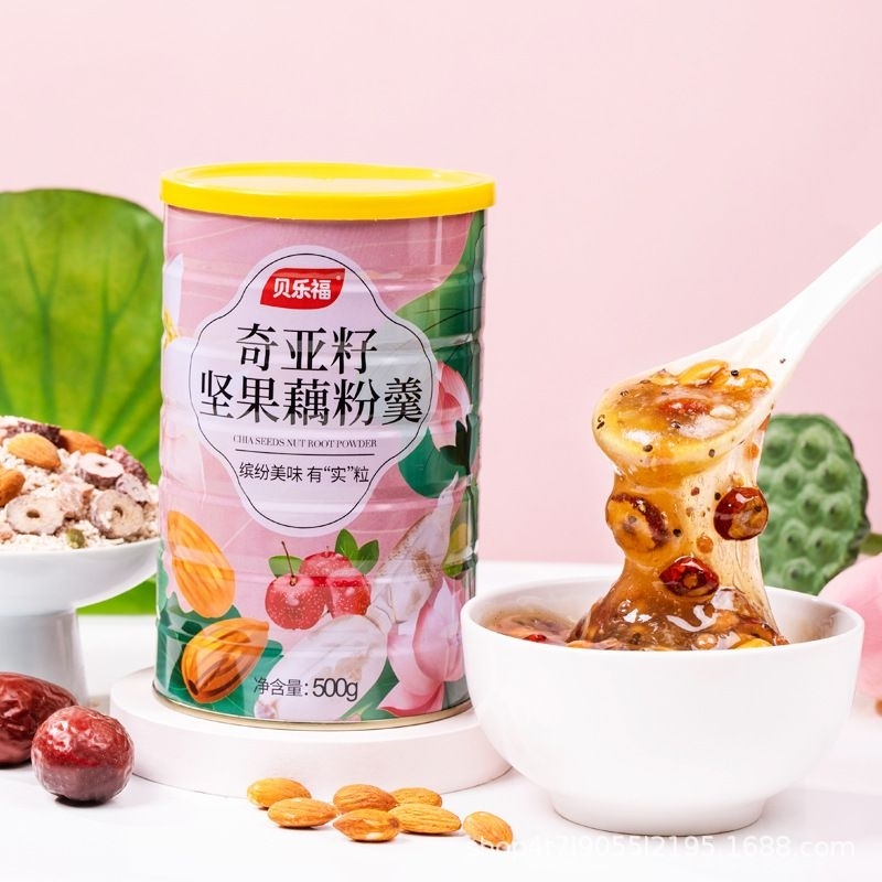 

KALENG PENYOK OU FEN ALMOND PINK CHIASEED BUBUK AKAR TERATAI