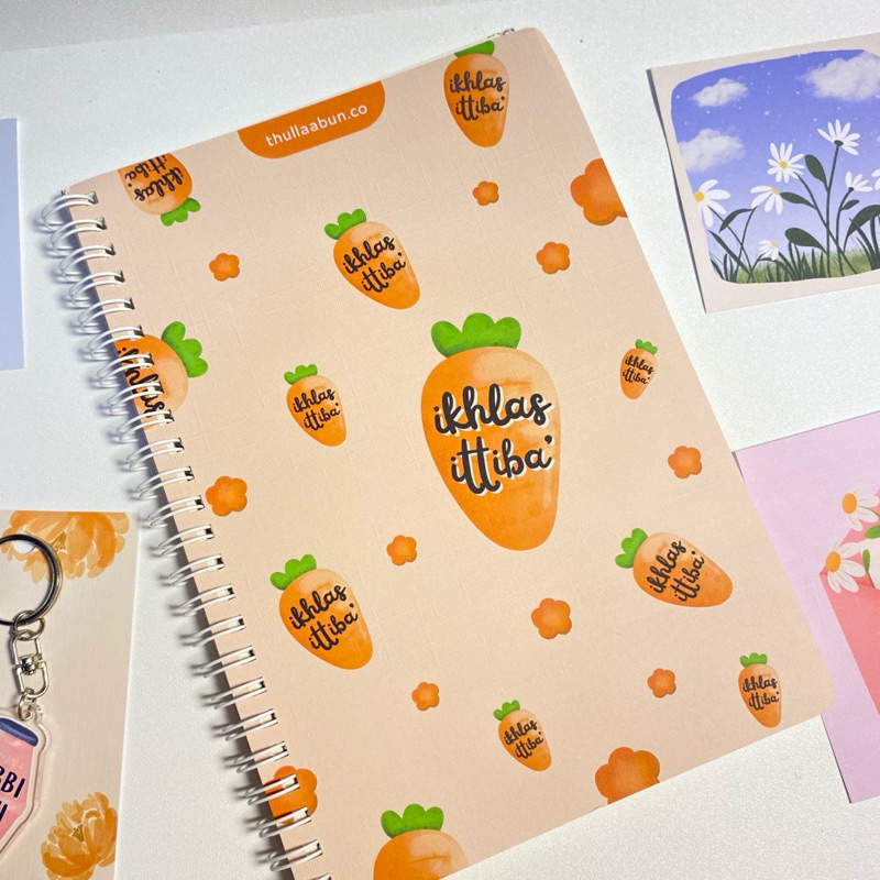

Ikhlas Ittiba | Notebook Spiral | Hardcover | Softcover | Custom Notebook | Kado Muslimah