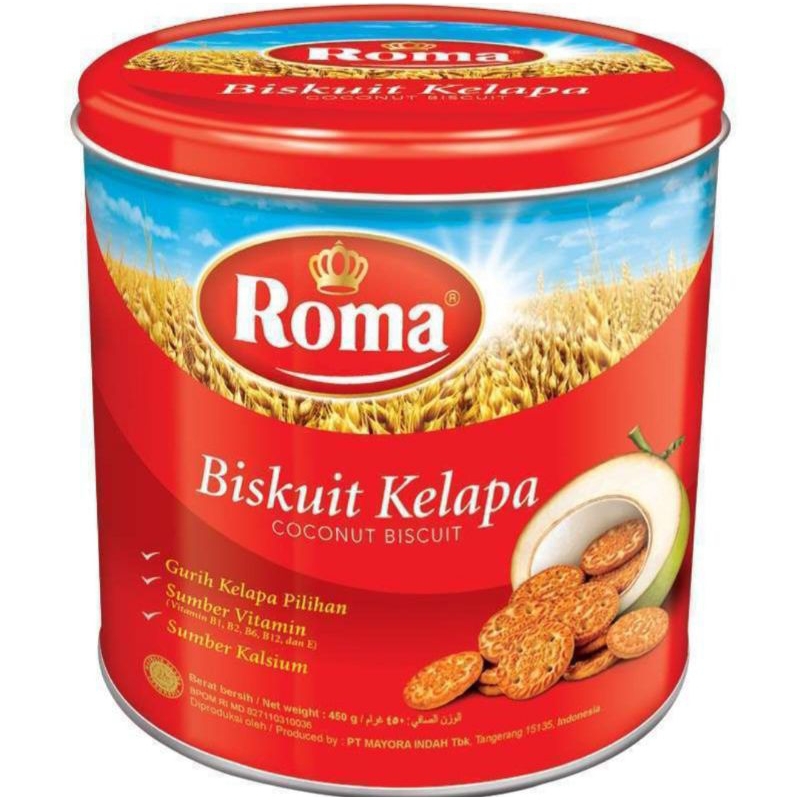 

Roma Biskuit Kelapa Kaleng 345g