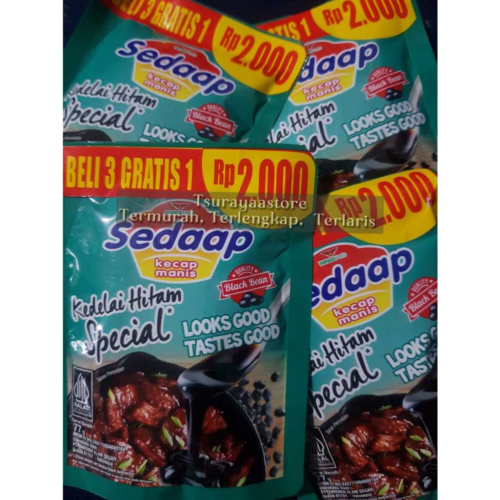 

4pcs kecap kental manis sedap kedelai hitam special