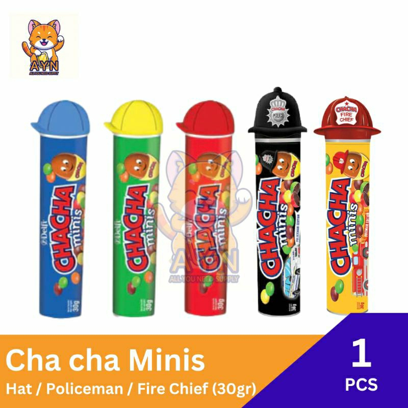 

Cha Cha Minis Baseball Hat / Fire Chief / Policeman 30 gram