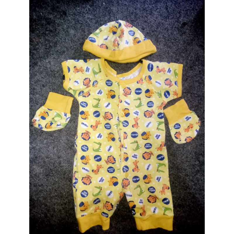 baju bayi baru lahir newborn baju bayi satu set topi dan pelindung tangan