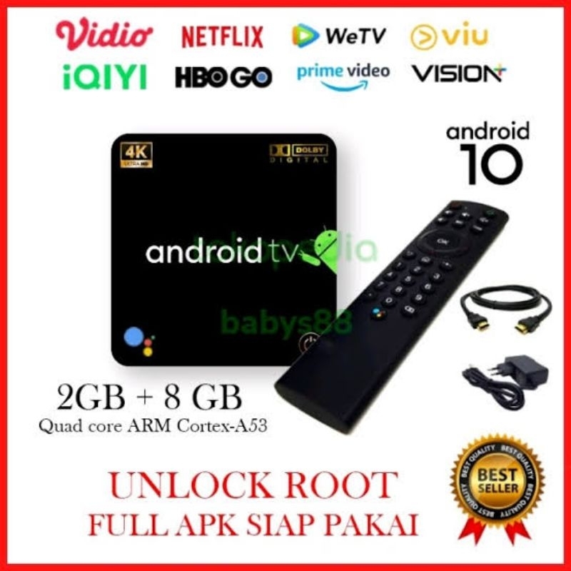 Stb Set Top Box Android TV/Google TV Unlock Root (V5 = Android 10/12) Sudah Root Dan Unlock Android 